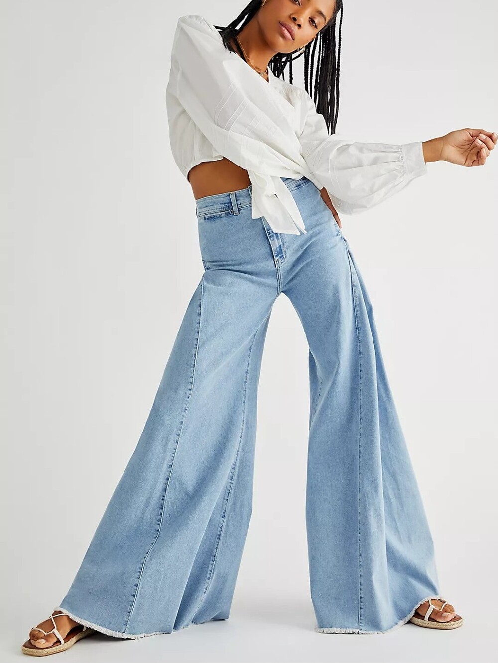 Free People Santa Cruz Wide Leg Jeans